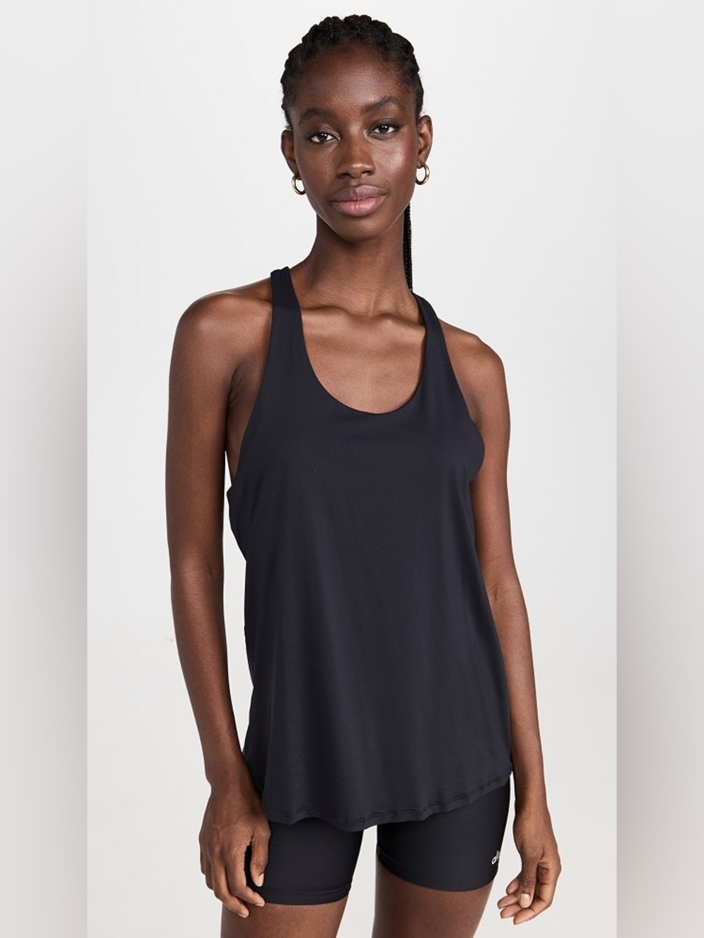 NWT Alo Yoga Don’t Get it Twisted Tank Black Medium